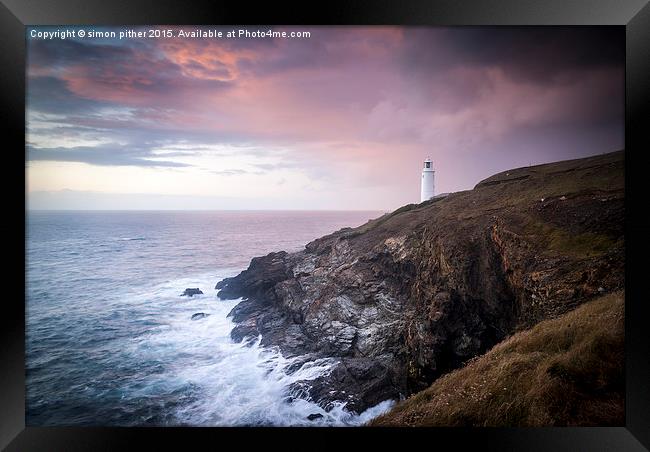  Trevose Head Framed Print by simon pither