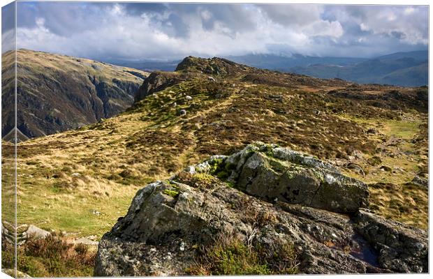  View From The Top Of Fleetwith Pike Canvas Print by Gary Kenyon