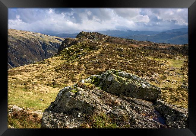  View From The Top Of Fleetwith Pike Framed Print by Gary Kenyon
