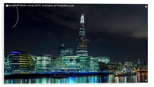  South Bank London City Lights Acrylic by K7 Photography