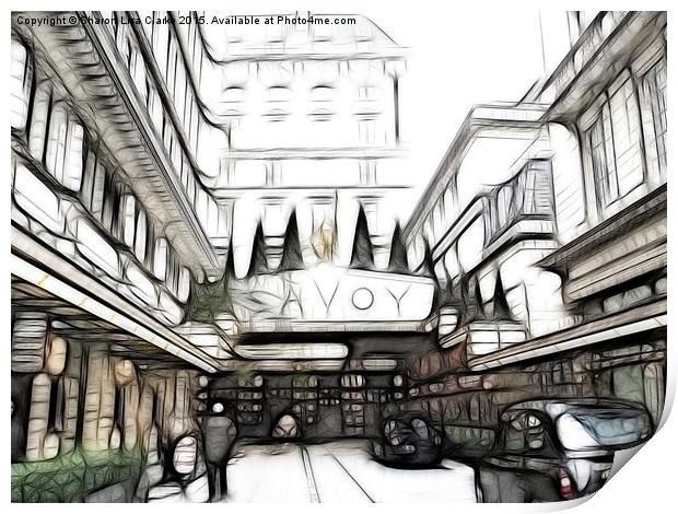 Savoy Hotel 2 Print by Sharon Lisa Clarke