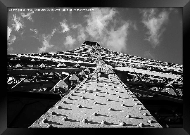  Eifel sky Framed Print by Pavol Olsavsky