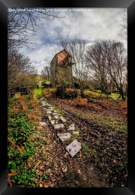 Dorothea Slate Quarry Wales Framed Print by Adrian Evans