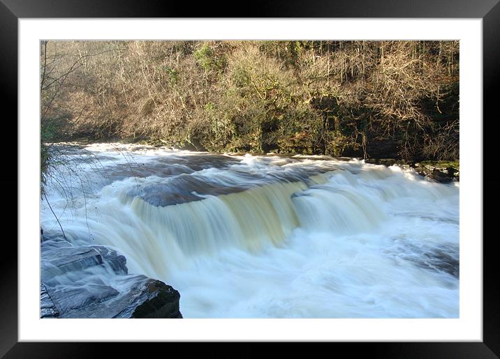 Falls of Clyde Framed Mounted Print by Iain McGillivray