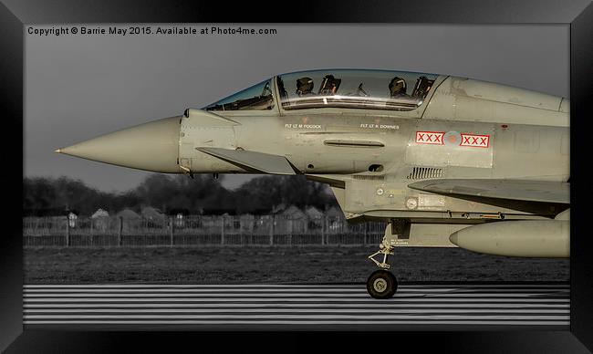29sqn Typhoon T3 Framed Print by Barrie May