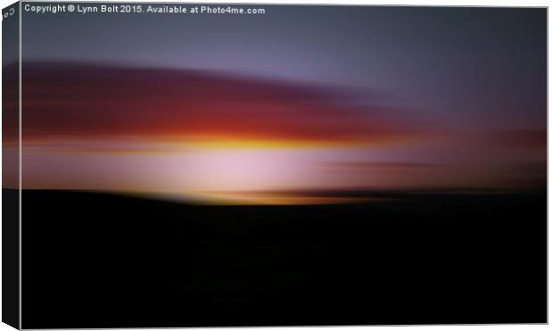  Abstract Sunset Canvas Print by Lynn Bolt