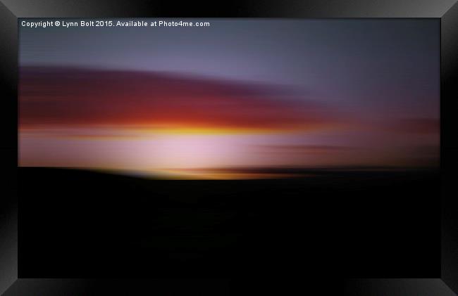 Abstract Sunset Framed Print by Lynn Bolt