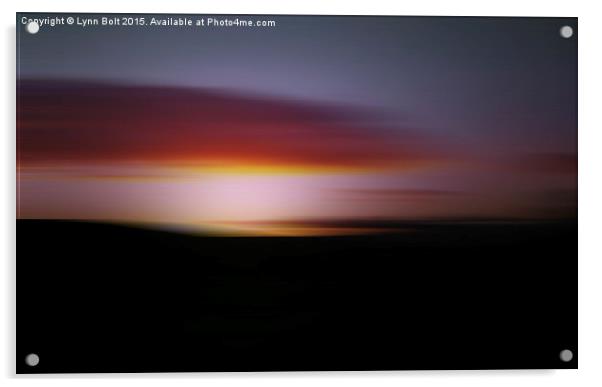  Abstract Sunset Acrylic by Lynn Bolt