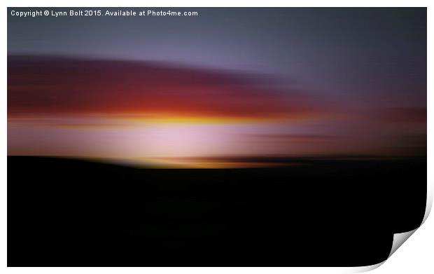  Abstract Sunset Print by Lynn Bolt