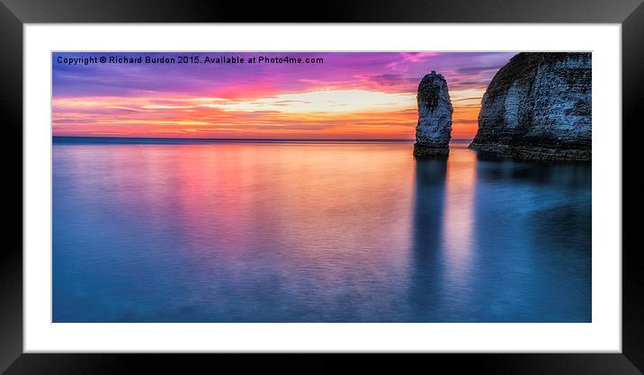  Summer Sunrise, Selwicks Bay, Flamborough Framed Mounted Print by Richard Burdon