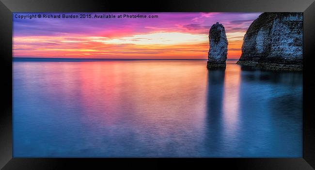  Summer Sunrise, Selwicks Bay, Flamborough Framed Print by Richard Burdon