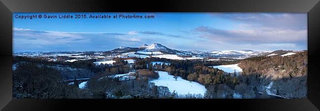  Scotts View at Sunrise Panorama Framed Print by Gavin Liddle