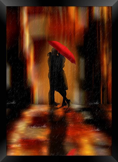 A deluge of love fantasy love and romance Framed Print by Tanya Hall
