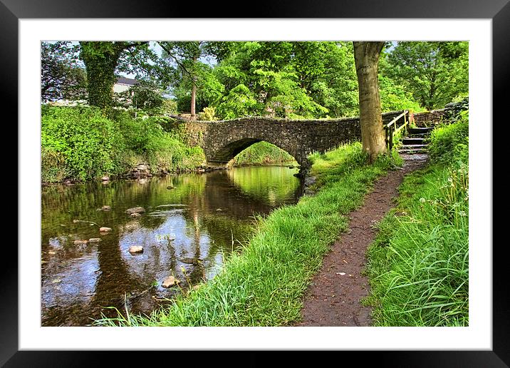  Path to the bridge, Clapham Framed Mounted Print by Gary Kenyon
