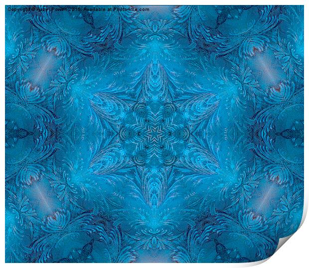  Ice Patterns Print by Hazel Powell