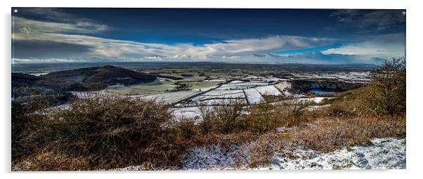  Sutton Bank Panoramic, the Finest View in England Acrylic by Dave Hudspeth Landscape Photography