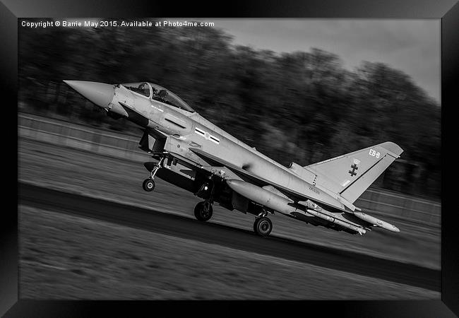 41sqn Typhoon Launch Framed Print by Barrie May