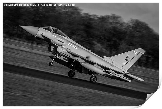 41sqn Typhoon Launch Print by Barrie May
