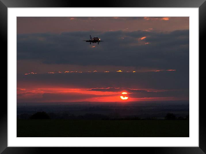  Red Arrow Lincolnshire Sunset Framed Mounted Print by Matt Durrance