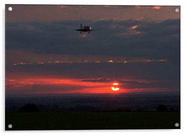  Red Arrow Lincolnshire Sunset Acrylic by Matt Durrance