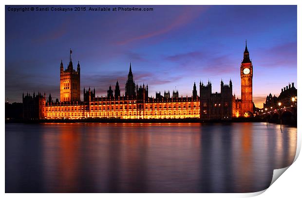  Westminster, London Print by Sandi-Cockayne ADPS