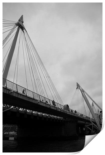 Golden Jubilee Bridge Print by Iain McGillivray