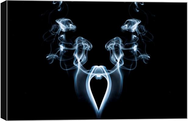 My Smoking Heart Canvas Print by Steve Purnell