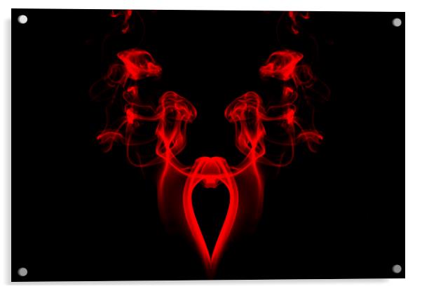 My Smoking Heart Red Acrylic by Steve Purnell