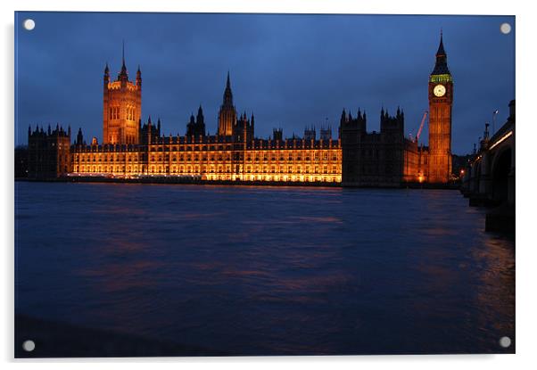 Houses of Parliament  01 Acrylic by Iain McGillivray