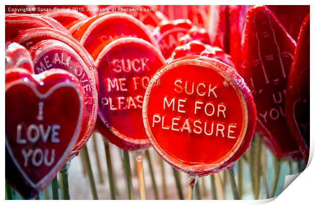  sweet pleasures Print by Susan Sanger