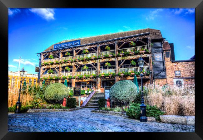 The Dickens Inn Pub London Framed Print by David Pyatt