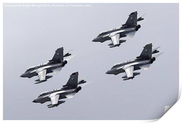  Panavia Tornado fly pass Print by Martyn Wraight