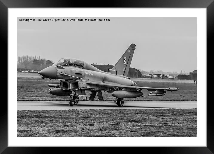 Eurofighter Typhoon Framed Mounted Print by David Charlton