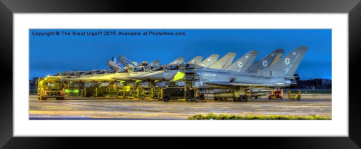 Eurofighter Typhoons Framed Mounted Print by David Charlton