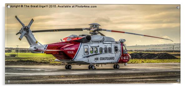  Sikorsky S92s SAR Helicopter Acrylic by David Charlton