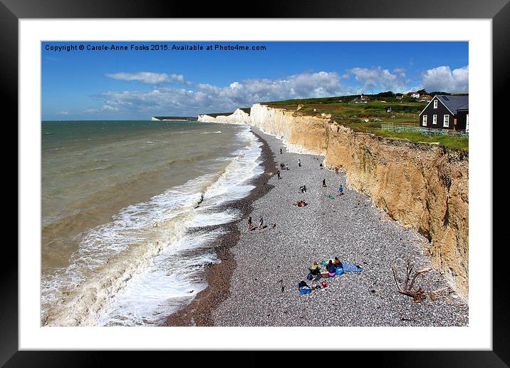  Seven Sisters From Birling Gap Framed Mounted Print by Carole-Anne Fooks