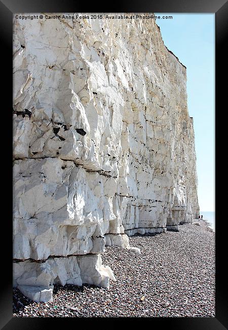    Seven Sisters At Birling Gap Framed Print by Carole-Anne Fooks