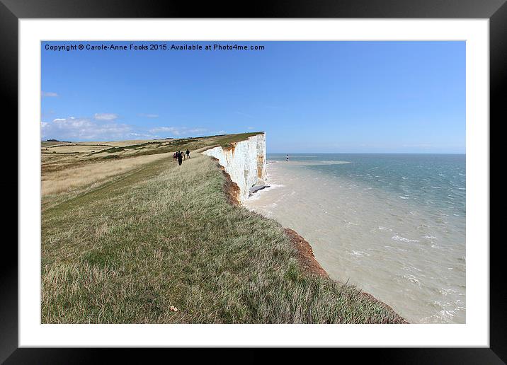  Seven Sisters From The Cliffs East Of Birling Gap Framed Mounted Print by Carole-Anne Fooks