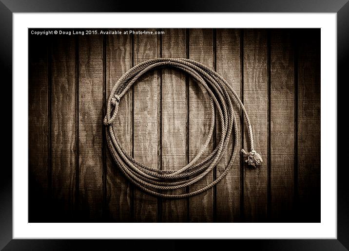 Catch Twine Framed Mounted Print by Doug Long