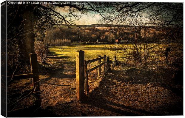  Pang Valley from Sulham Woods Canvas Print by Ian Lewis