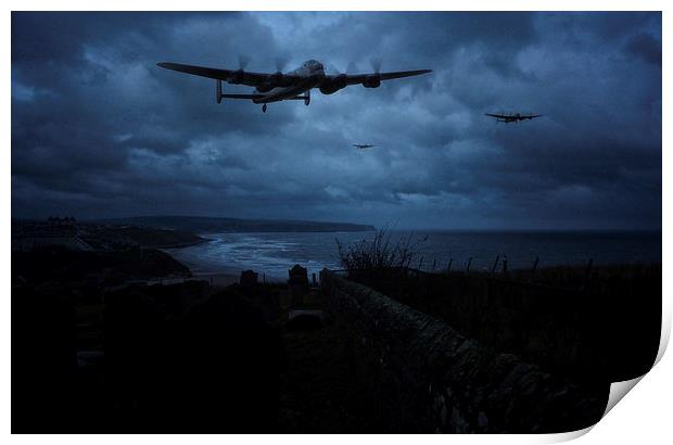  Lancaster Bombers Print by Jason Green