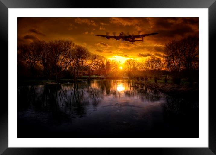  Lancaster Bomber Framed Mounted Print by Jason Green