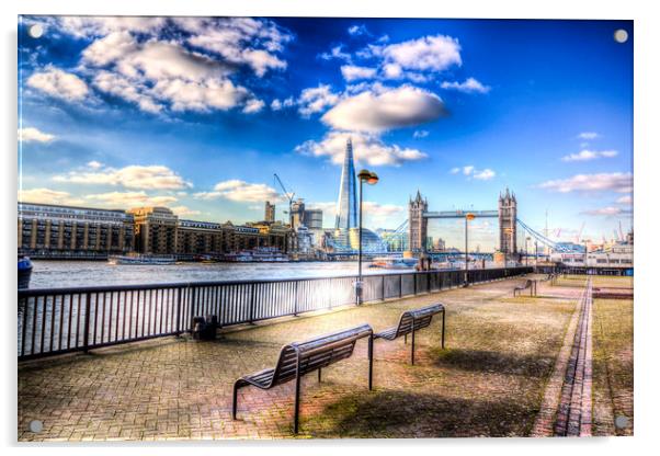 River Thames View Acrylic by David Pyatt