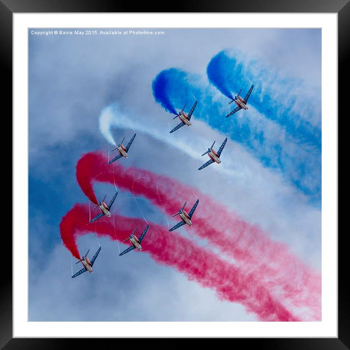 Patrouille de France Framed Mounted Print by Barrie May