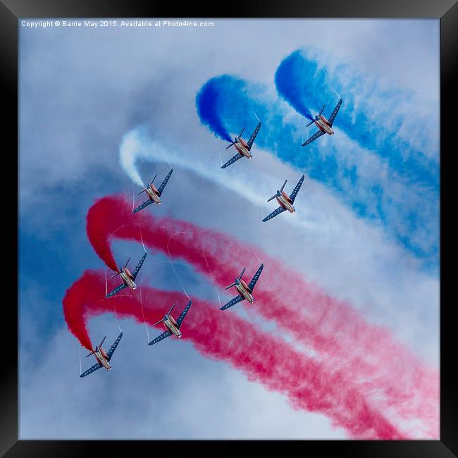 Patrouille de France Framed Print by Barrie May