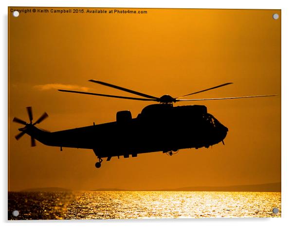  Sunset Seaking  Acrylic by Keith Campbell