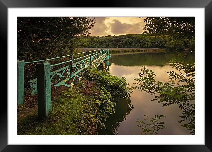  Slade Reservoir, Nr Ilfracombe. Framed Mounted Print by Dave Wilkinson North Devon Ph