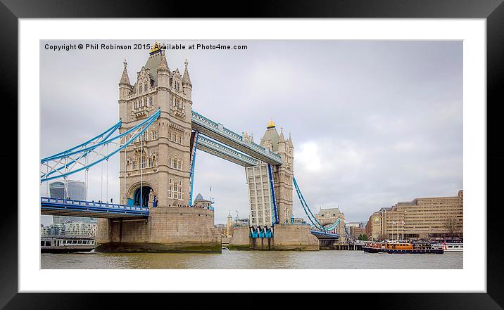  MV Havengore and Tower Bridge Framed Mounted Print by Phil Robinson