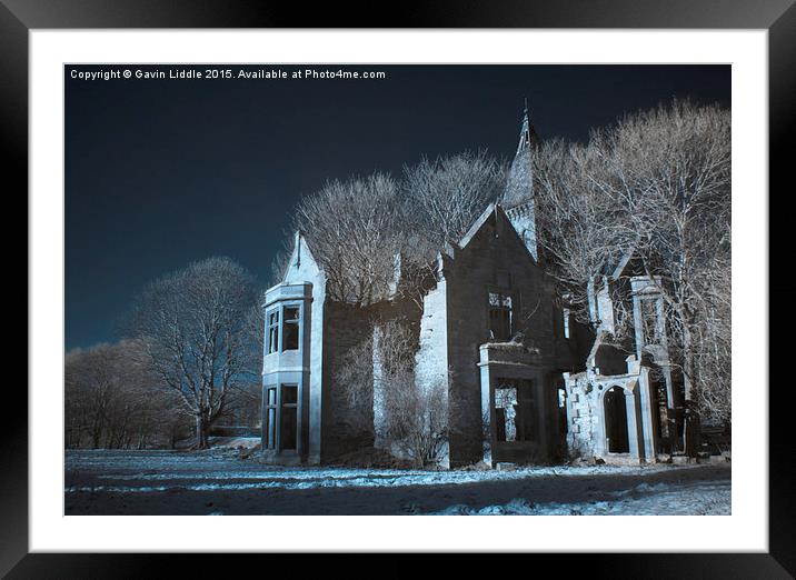  Spooky Old House Framed Mounted Print by Gavin Liddle