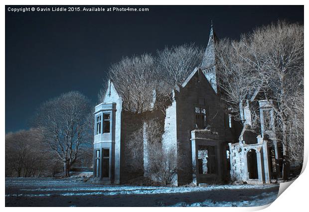  Spooky Old House Print by Gavin Liddle